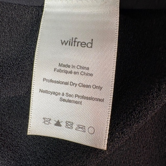 ARITZIA Wilfred Black Chevalier Blazer Open Front Unstructured 3/4 Sleeves Sz 4 - Picture 9 of 10